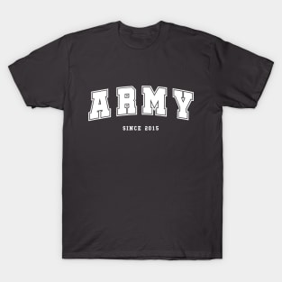 BTS ARMY since 2015 college varsity style T-Shirt